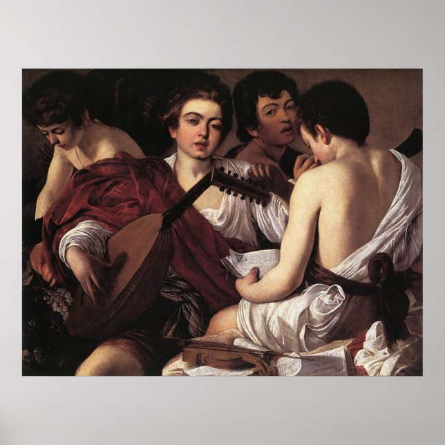 Caravaggio The Musicians Poster (Front)