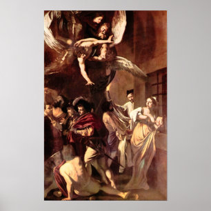 Caravaggio-The seven works of mercy Poster