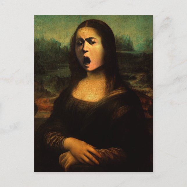Caravaggio's Mona Lisa Postcard (Front)