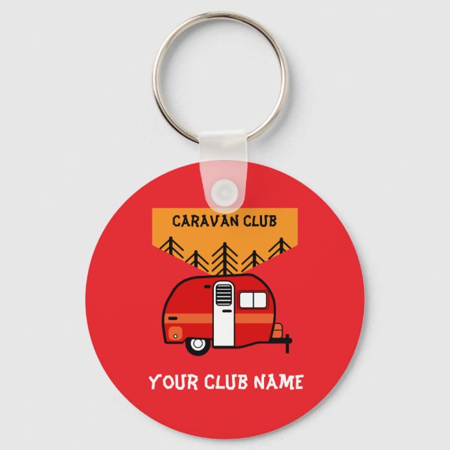 Caravan And Motorhome Clubs Key Ring (Front)