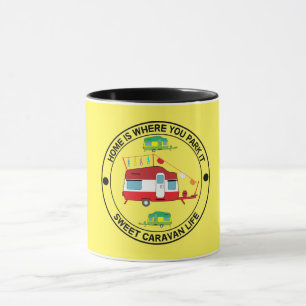 Caravan Art gifts - Love My Caravan Coffee Mug Doo