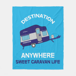 Caravan Art gifts - Love My Caravan Coffee Mug Doo Fleece Blanket