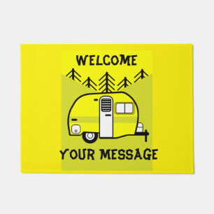 Caravan Art gifts Love My Caravan Doormat