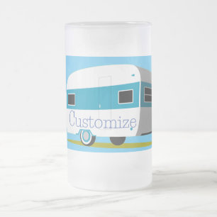 Caravan Camper RV Thunder_Cove Frosted Glass Beer Mug