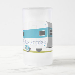 Caravan Camper RV Thunder_Cove Frosted Glass Beer Mug