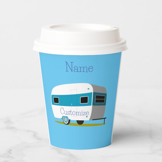 Caravan Camper RV Thunder_Cove Paper Cups (Front)
