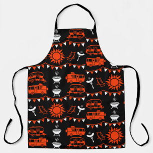 Caravan Camping Decor Apron