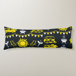 Caravan Camping Decor Body Cushion