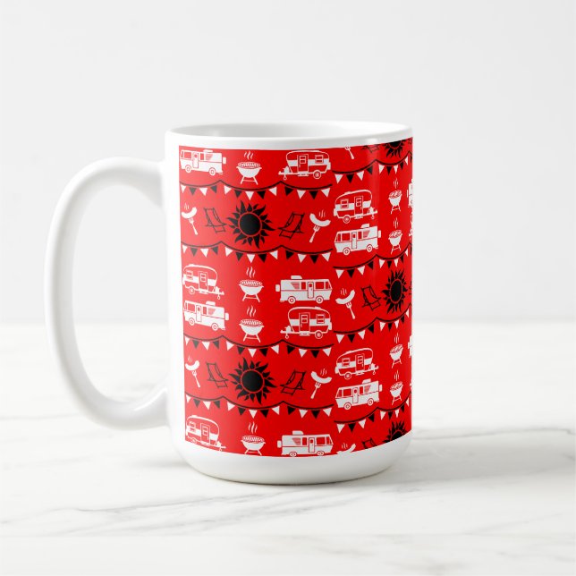 Caravan Camping Decor Coffee Mug (Left)