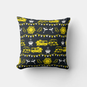 Caravan Camping Decor Cushion