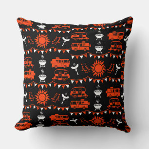 Caravan Camping Decor Cushion