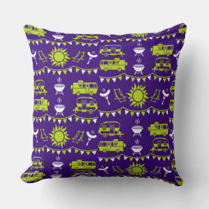 Caravan Camping Decor Cushion