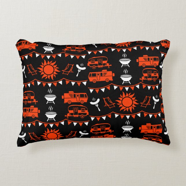 Caravan Camping Decor Decorative Cushion (Front)