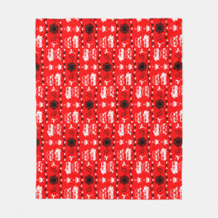 Caravan Camping Decor Fleece Blanket
