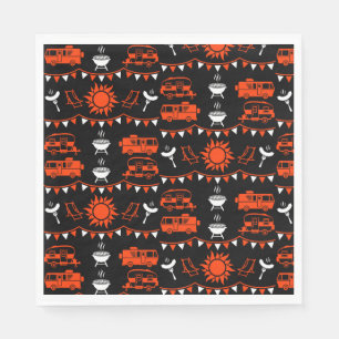 Caravan Camping Decor Napkin
