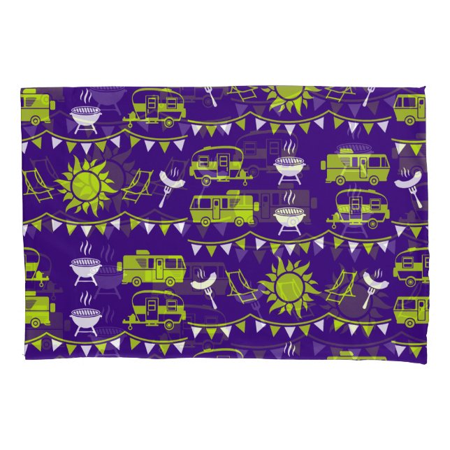 Caravan Camping Decor Pillowcase (Front)