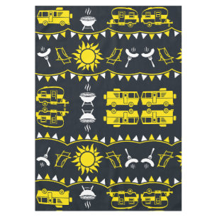 Caravan Camping Decor Tablecloth