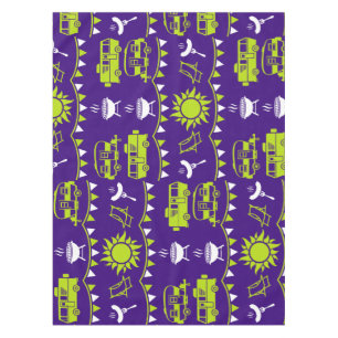 Caravan Camping Decor Tablecloth