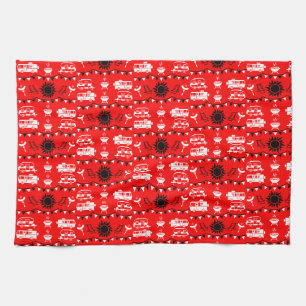 Caravan Camping Decor Tea Towel