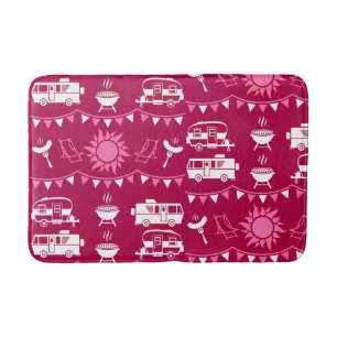 Caravan Camping Home Decor Bath Mat
