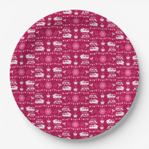 Caravan Camping Home Decor Paper Plate