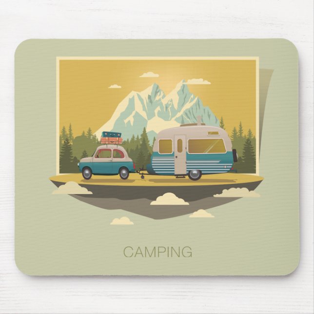Caravan Camping Mouse Mat (Front)