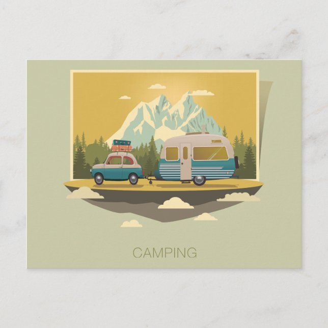 Caravan Camping Postcard (Front)