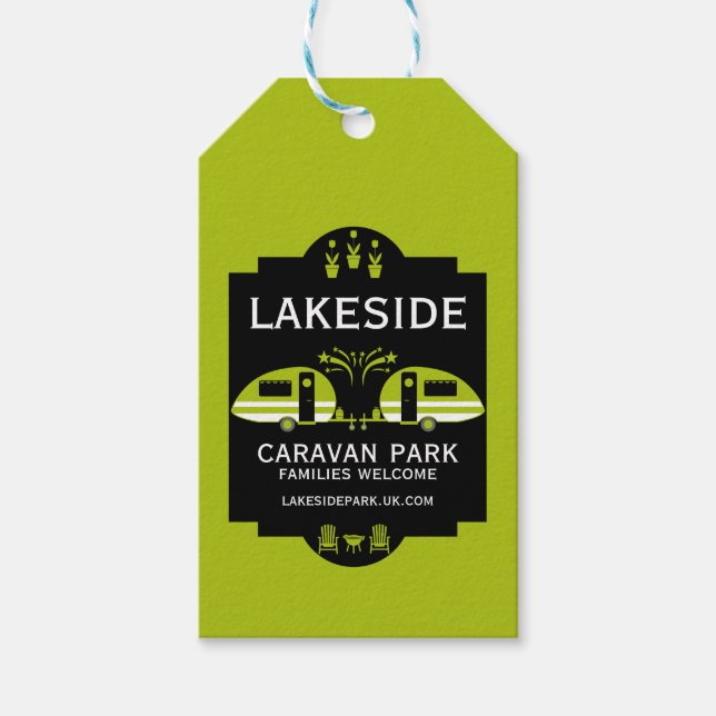 Caravan Campsite Promotion Gift Tags (Front)