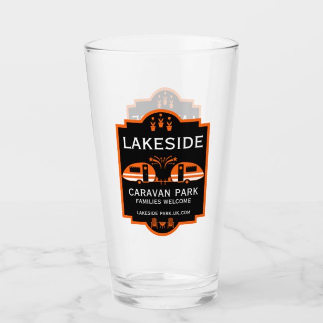 Caravan Campsite Promotion Glass (Front)