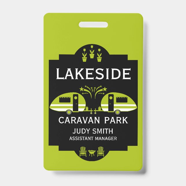 Caravan Campsite Promotion ID Badge (Front)