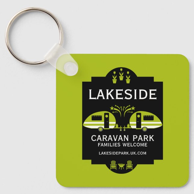 Caravan Campsite Promotion Key Ring (Front)