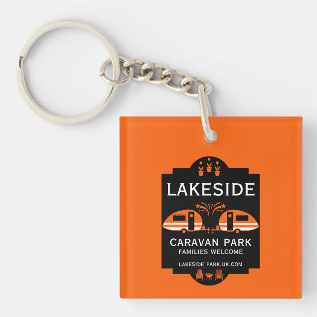 Caravan Campsite Promotion Key Ring (Front)