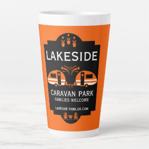 Caravan Campsite Promotion Latte Mug