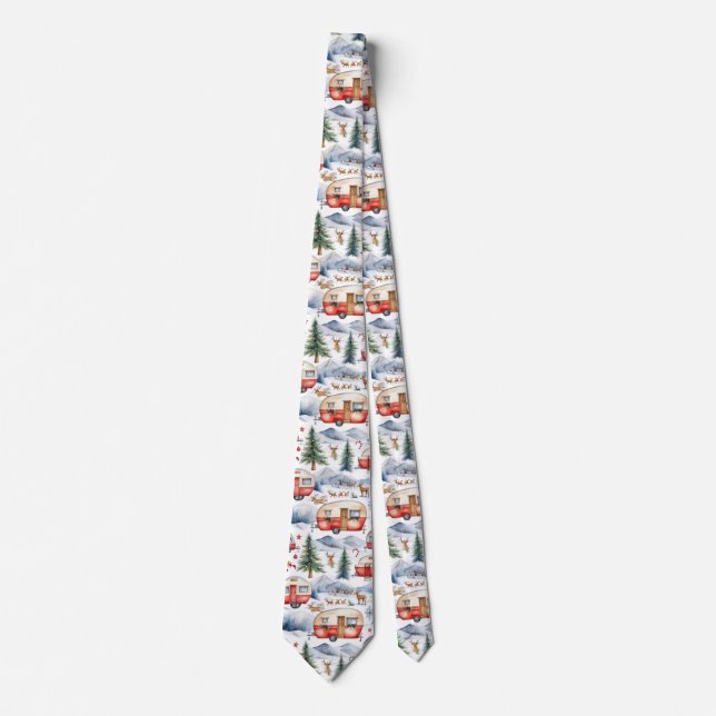 Caravan Christmas  Tie (Front)