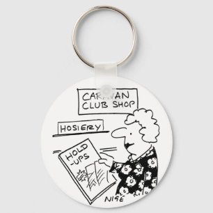 Caravan Club Shop Hosiery Hold-Ups Cartoon Key Ring