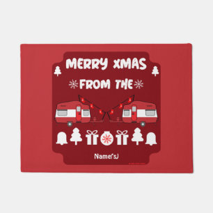 Caravan Happy Christmas Camping    Doormat