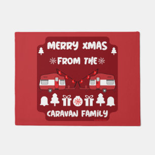 Caravan Happy Christmas Camping Doormat