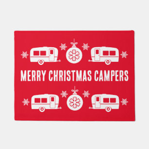 Caravan Happy Christmas Camping   Doormat