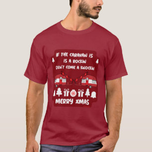 Caravan Happy Christmas Camping   T-Shirt