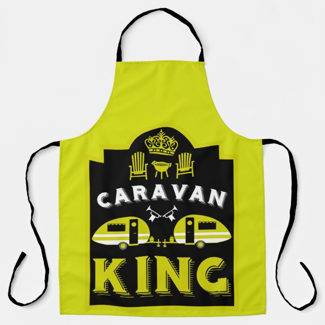 Caravan King Gifts For Campers Apron (Front)