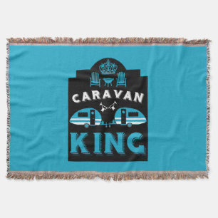 Caravan King Gifts For Campers Throw Blanket