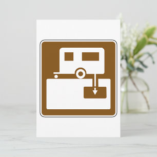 Caravan Park Sign Invitations