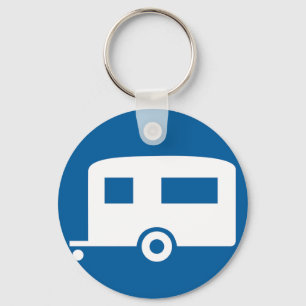 Caravan Road Sign Keychain