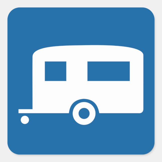 Caravan Road Sign Stickers (Front)