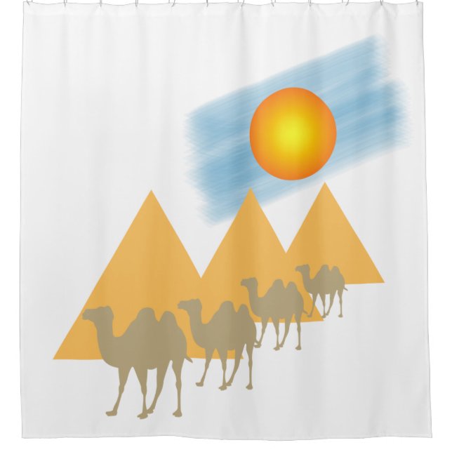Caravan Shower Curtain (Front)