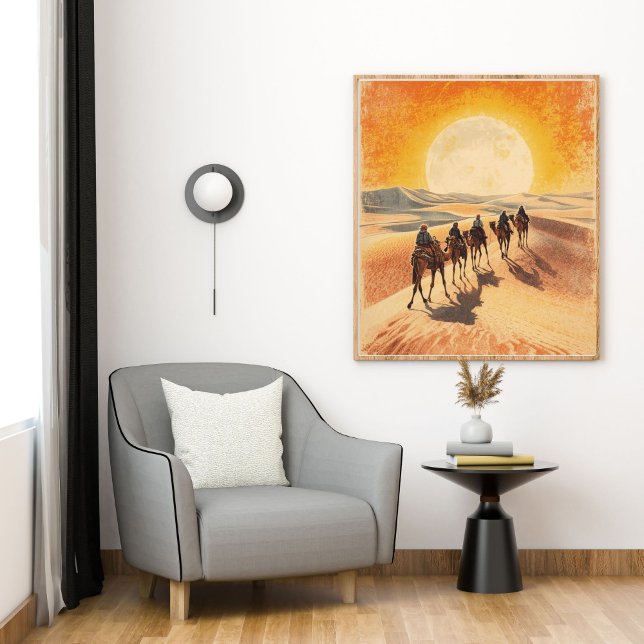 Caravan Trails – Vintage Moroccan Desert  Poster (Creator Uploaded)