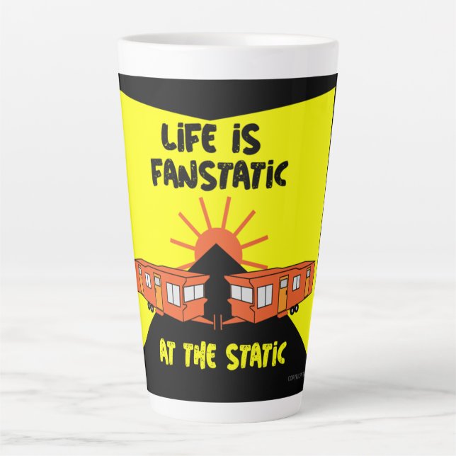 Caravanning | Static Caravans | Caravan Camping |  Latte Mug (Front)