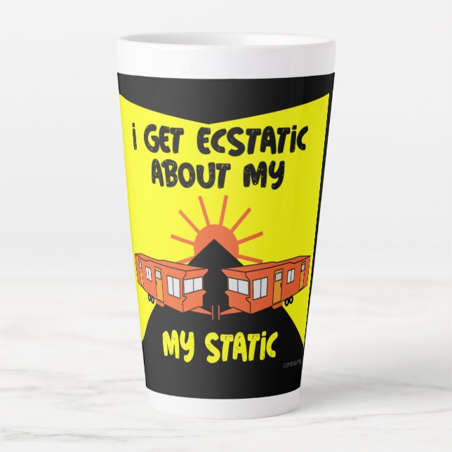 Caravanning | Static Caravans | Caravan Camping |  Latte Mug (Front)