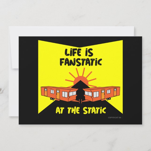 Caravanning | Static Caravans | Caravan Camping |  Thank You Card (Front)