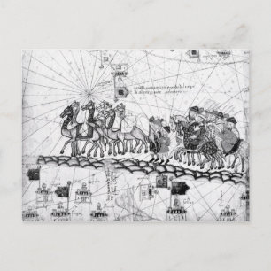 Caravans Crossing The Urals on the way to Postcard